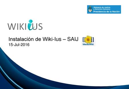 Instalación de Wiki-Ius – SAIJ