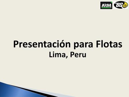 Presentación para Flotas