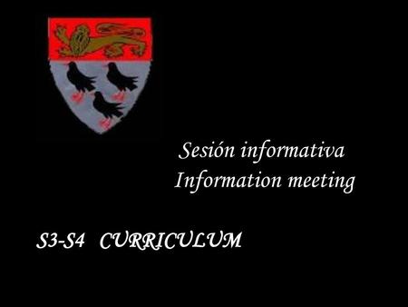 Sesión informativa Information meeting