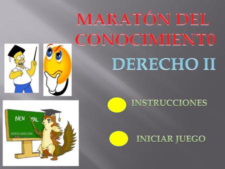 MARATÓN DEL CONOCIMIENT0 DERECHO II