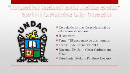 Escuela de formación profesional de educación secundaria. II semestre.