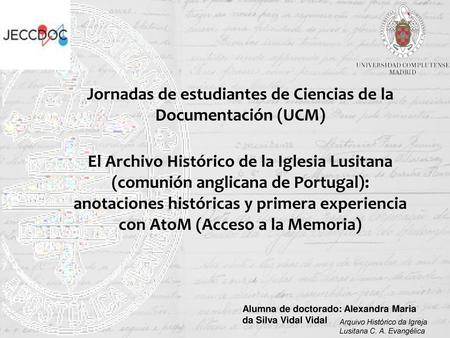 Jornadas de estudiantes de Ciencias de la Documentación (UCM)