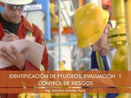 IDENTIFICACIÓN DE PELIGROS, EVALUACIÓN Y CONTROL DE RIESGOS