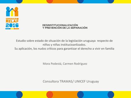 Consultora TRAMAS/ UNICEF Uruguay
