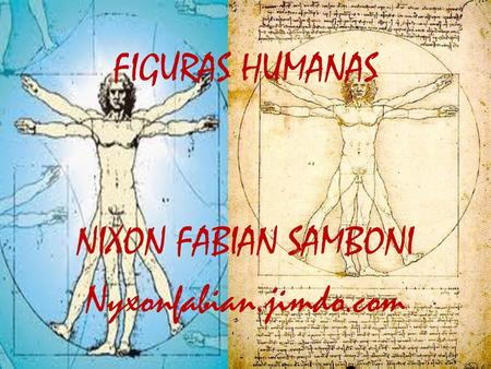 FIGURAS HUMANAS NIXON FABIAN SAMBONI Nyxonfabian.jimdo.com