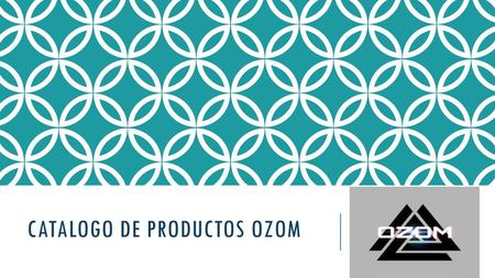 Catalogo de productos ozom