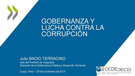 Gobernanza y lucha contra la corrupción