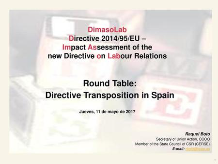 new Directive on Labour Relations Directive Transposition in Spain