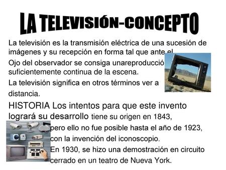 LA TELEVISIÓN-CONCEPTO