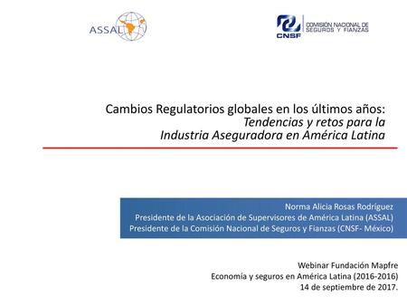 Cambios Regulatorios globales en los últimos años: