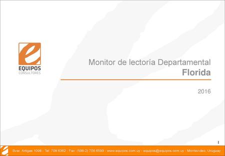 Monitor de lectoría Departamental Florida