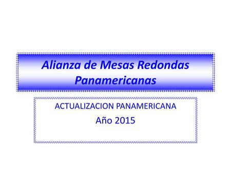 Alianza de Mesas Redondas Panamericanas