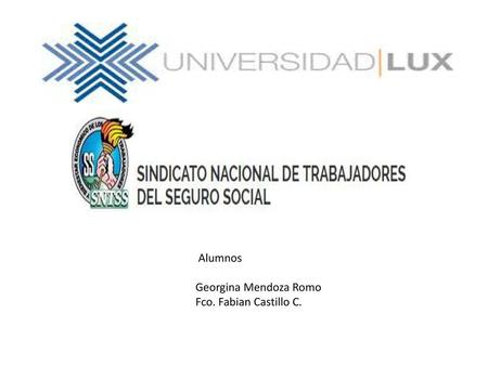  Alumnos Georgina Mendoza Romo Fco. Fabian Castillo C.