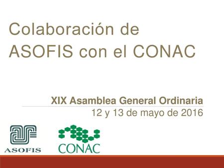Colaboración de ASOFIS con el CONAC