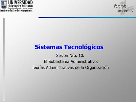 Sistemas Tecnológicos