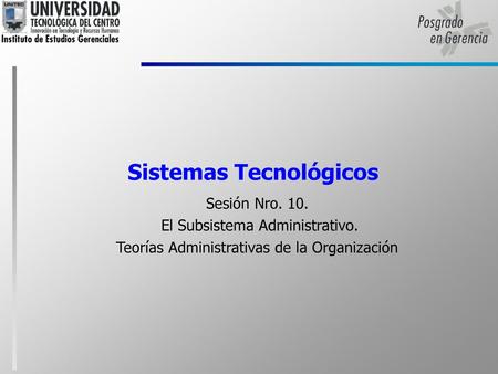 Sistemas Tecnológicos