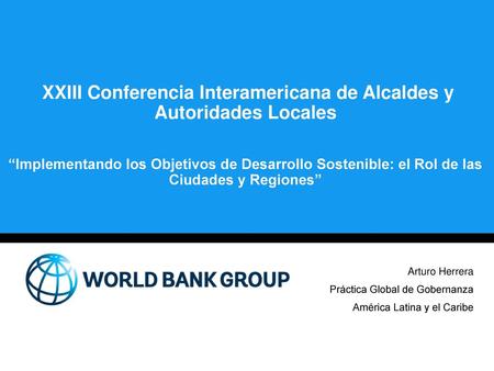 XXIII Conferencia Interamericana de Alcaldes y Autoridades Locales