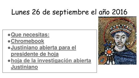 Lunes 26 de septiembre el año 2016