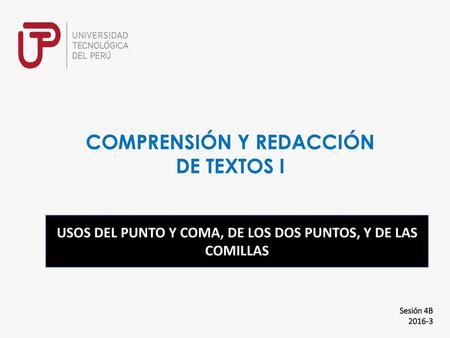 COMPRENSIÓN Y REDACCIÓN DE TEXTOS I
