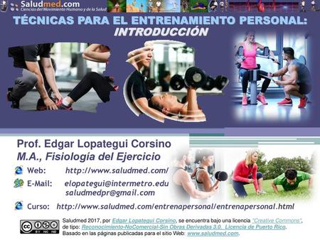 TÉCNICAS PARA EL ENTRENAMIENTO PERSONAL: INTRODUCCIÓN