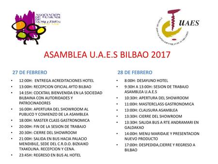 ASAMBLEA U.A.E.S BILBAO DE FEBRERO 28 DE FEBRERO