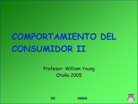 COMPORTAMIENTO DEL CONSUMIDOR II