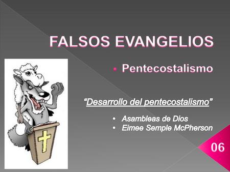 “Desarrollo del pentecostalismo”