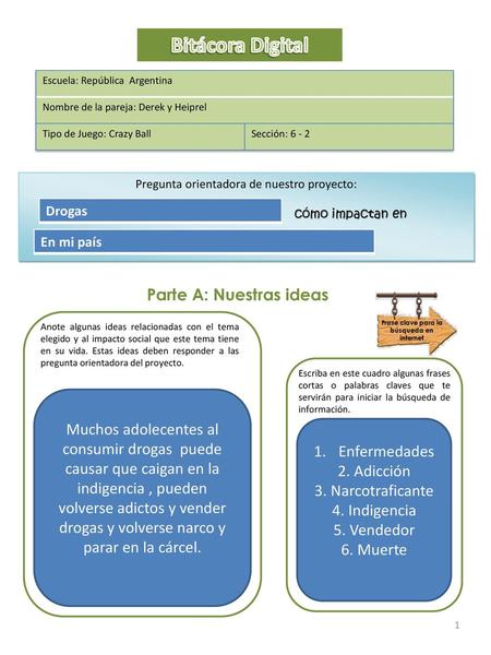 Bitácora Digital Parte A: Nuestras ideas