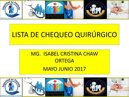 LISTA DE CHEQUEO QUIRÚRGICO