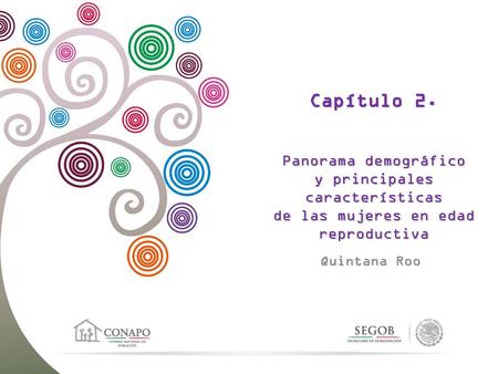 Capítulo 2. Panorama demográfico y principales características de las mujeres en edad reproductiva Quintana Roo.