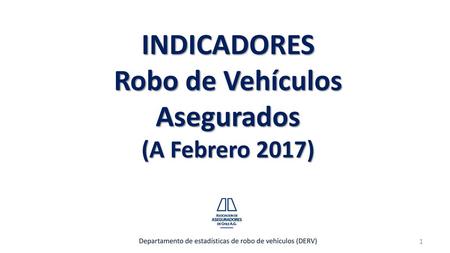 Robo de Vehículos Asegurados