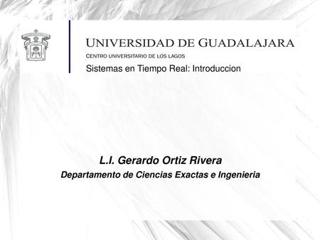 Sistemas en Tiempo Real: Introduccion
