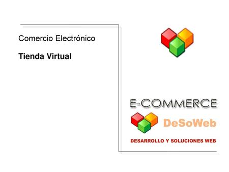 Comercio Electrónico Tienda Virtual.