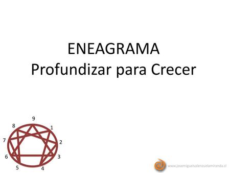 ENEAGRAMA Profundizar para Crecer