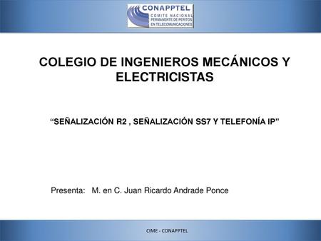 COLEGIO DE INGENIEROS MECÁNICOS Y ELECTRICISTAS