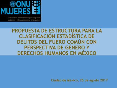 Ciudad de México, 25 de agosto 2017
