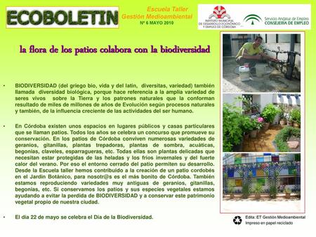 Escuela Taller Gestión Medioambiental