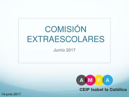 COMISIÓN EXTRAESCOLARES