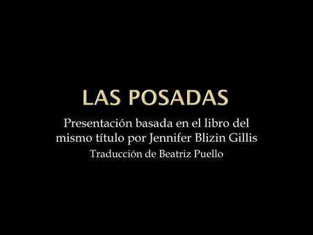 Traducción de Beatriz Puello