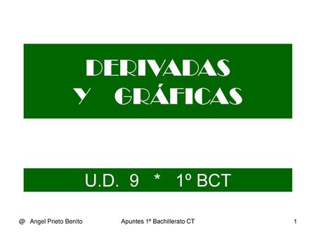 Apuntes 1º Bachillerato CT