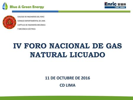 IV FORO NACIONAL DE GAS NATURAL LICUADO