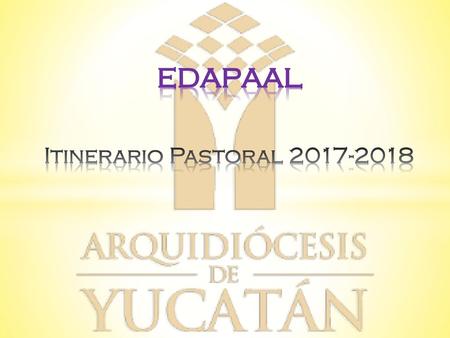 Edapaal Itinerario Pastoral 2017-2018.