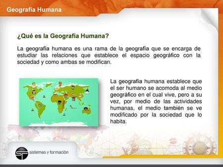 ¿Qué es la Geografía Humana?