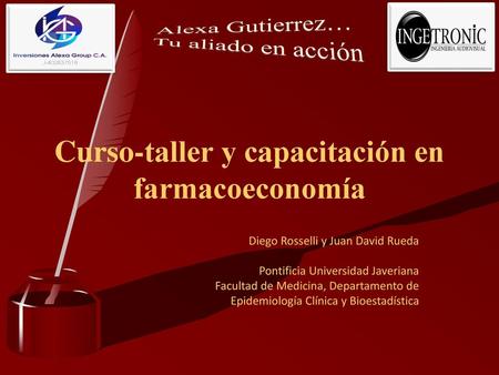 Curso-taller y capacitación en farmacoeconomía