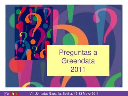 Preguntas a Greendata 2011.