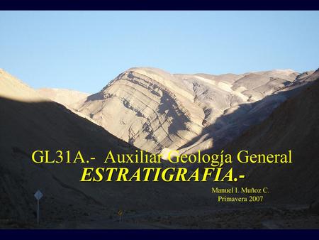 GL31A.- Auxiliar Geología General