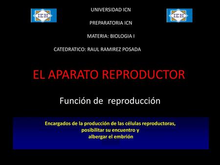 EL APARATO REPRODUCTOR