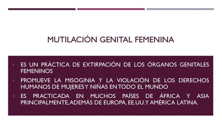 Mutilación genital femenina
