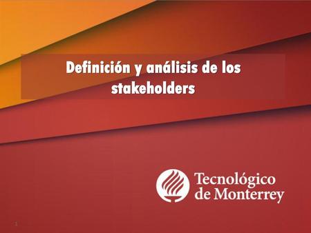 Definición y análisis de los stakeholders