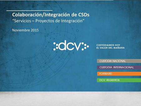 Colaboración/Integración de CSDs